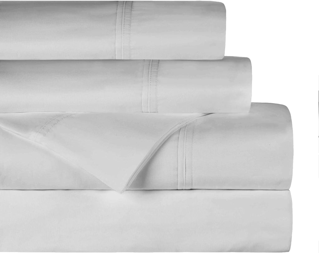 Superior Organic Cotton 300 Thread Count Fitted Sheet, Deep Pocket Fitted Sheet, Percale Weave, Cute Bedding Decor, Basic Bedsheets, Neutra…