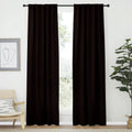 Nicetown Living Room Darkening Curtains - (Toffee Brown Color) W42 x L70, Set of 2, Home Decor Room Darkening Thermal Insulated Drapery Pan…