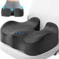 CushyOasis Seat Cushion, Gel Chair Cushions, Office Chair Cushions, Anti-Slip Bottom & Removable Cover Tailbone Cushion, Memory Foam Seat C…