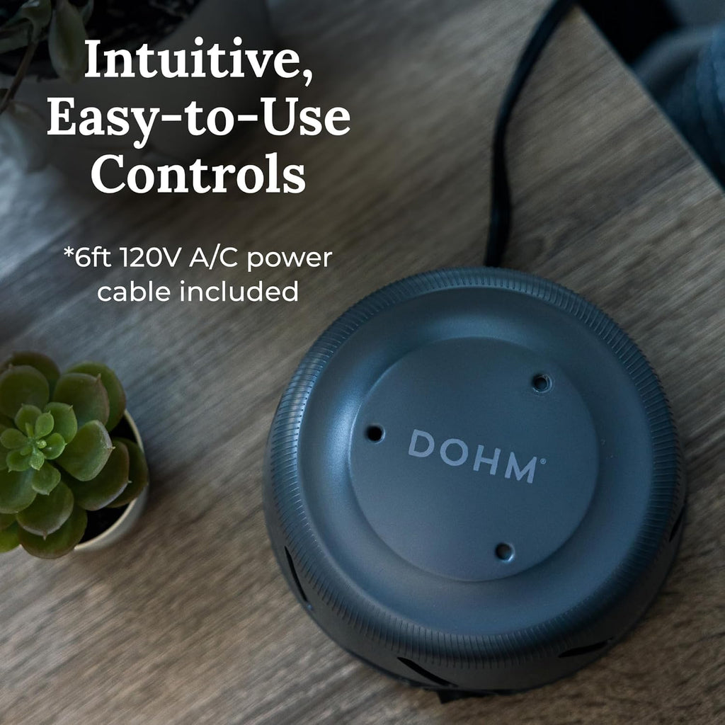 Yogasleep Dohm Uno White Noise Sound Machine, Real Fan Inside for Non-Looping White Noise,, Office Privacy & Meditation for Adult…