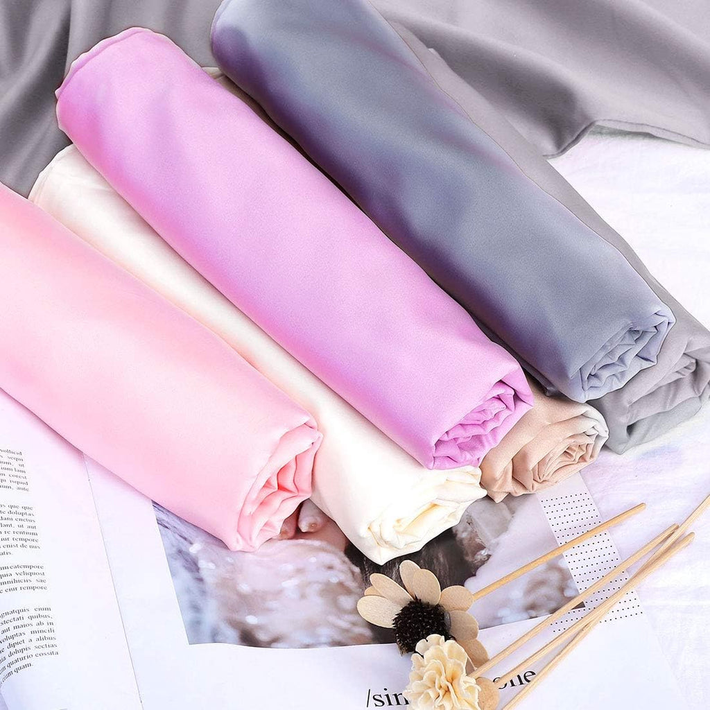 uxcell Body Pillow Cover, 20x72 Inch Light Lilac Silky Satin Body Pillowcases for Hair and Skin, Soft Cooling Smooth Pillow Case with…