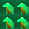 APAKI LED Mushroom Night Light Plug in Lamp Green, 4 Pack Light Sensor Night Lights Plug into Wall, Dusk to Dawn Sensor Night Light…