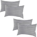 EIUE Bed Pillows for Sleeping 4 Pack, Pillows for Side and Back Sleepers, Super Soft Down Alternative Microfiber Filled Pillows (Blackish…