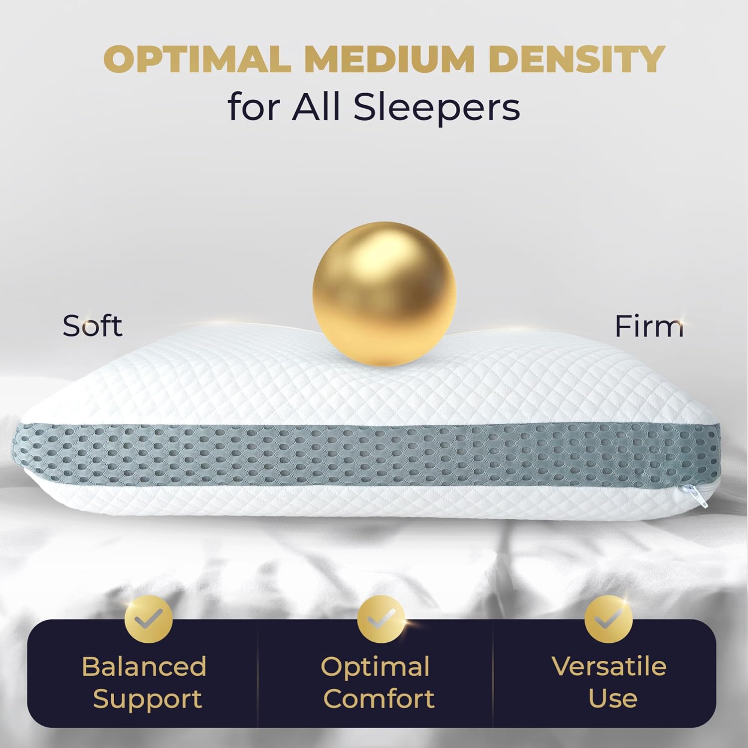 Royaltherapy Royal relaxation Memory Foam Pillow, King Neck, for Neck and Shoulder Pain, Neck, Side Sleeper, Cervical Pillow bamboo White