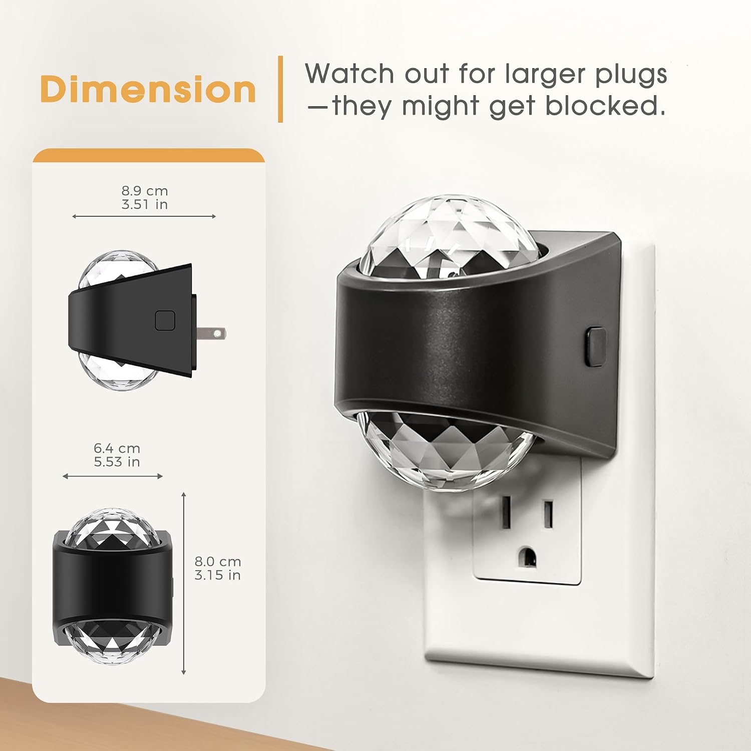 Night Light, Night Lights Plug into Wall, Night Light for Bedroom, Dimmable Brightness, LED Dusk to Dawn Sensor Nightlight for Nursery…