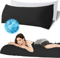 Ubauba Memory Foam Body Pillow with Cover, Full Large Body Pillows Insert for Adults with Envelope Closure Pillowcase, Firm & Fluffy Long…