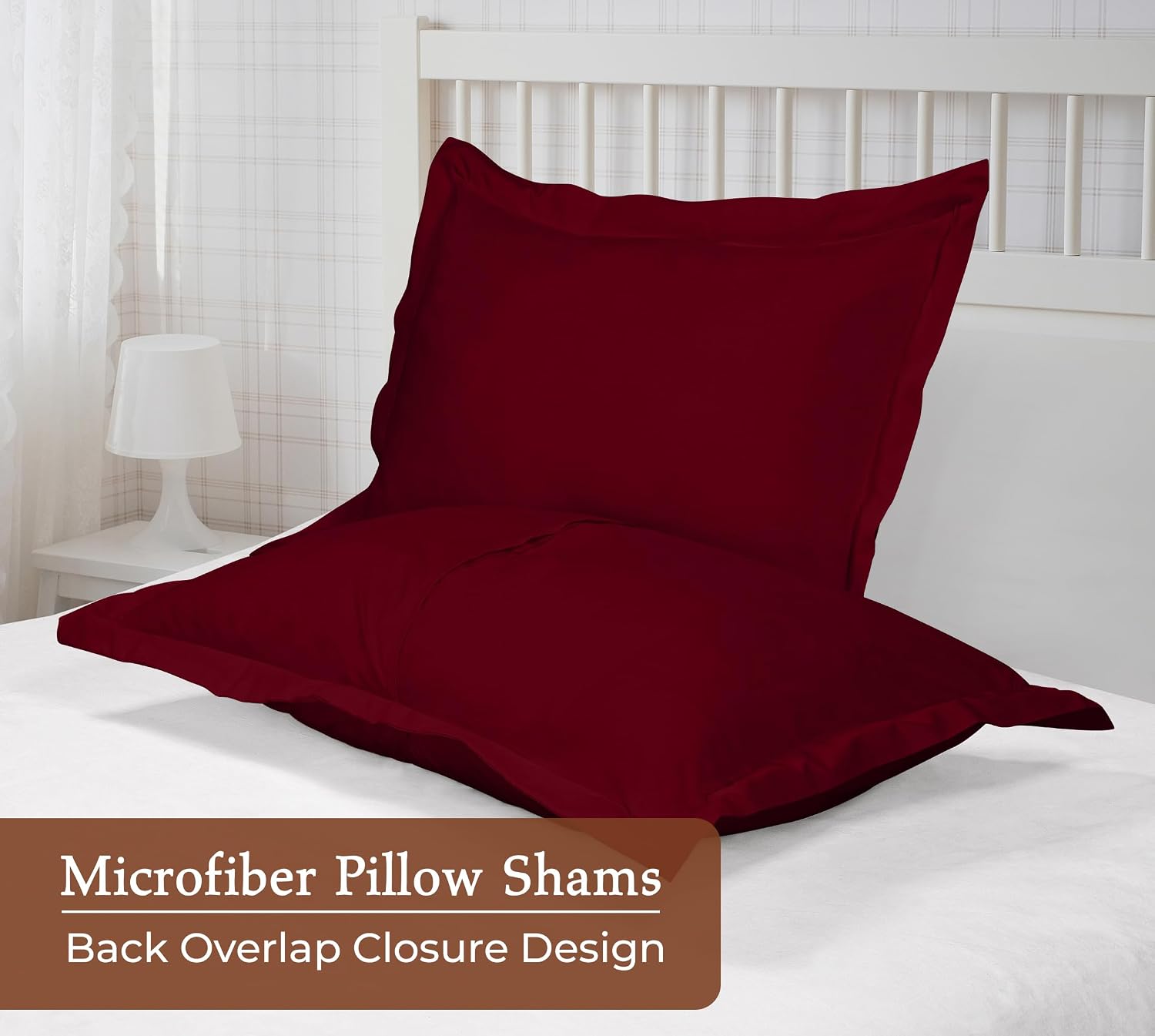 Royalelinens Royale Linens Pillow Shams 2 Pack Euro Size 26x26 Inch - Brushed 1800 Microfiber - Bed Pillow Shams, Wrinkle Resistant Super S…