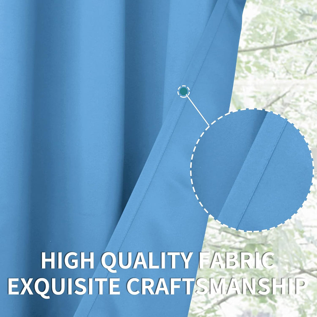 BGment Room Darkening Curtains 63 Inches Long - Grommet Thermal Insulated Drapes Window Treatment Curtains for Bedroom, 2 Panels, 52 x 63 I…