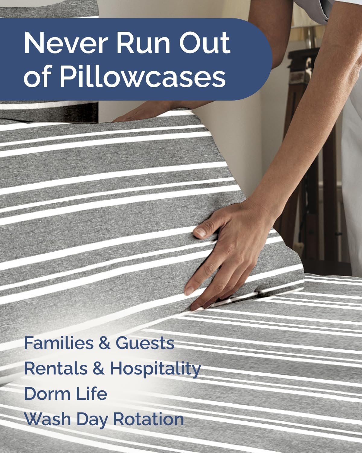 King Standard Pillow Cases Set of 6 - Ultra Soft Hotel Quality Pillowcase Covers - Comfy & Wrinkle Free - Shrink & Fade Resistant…