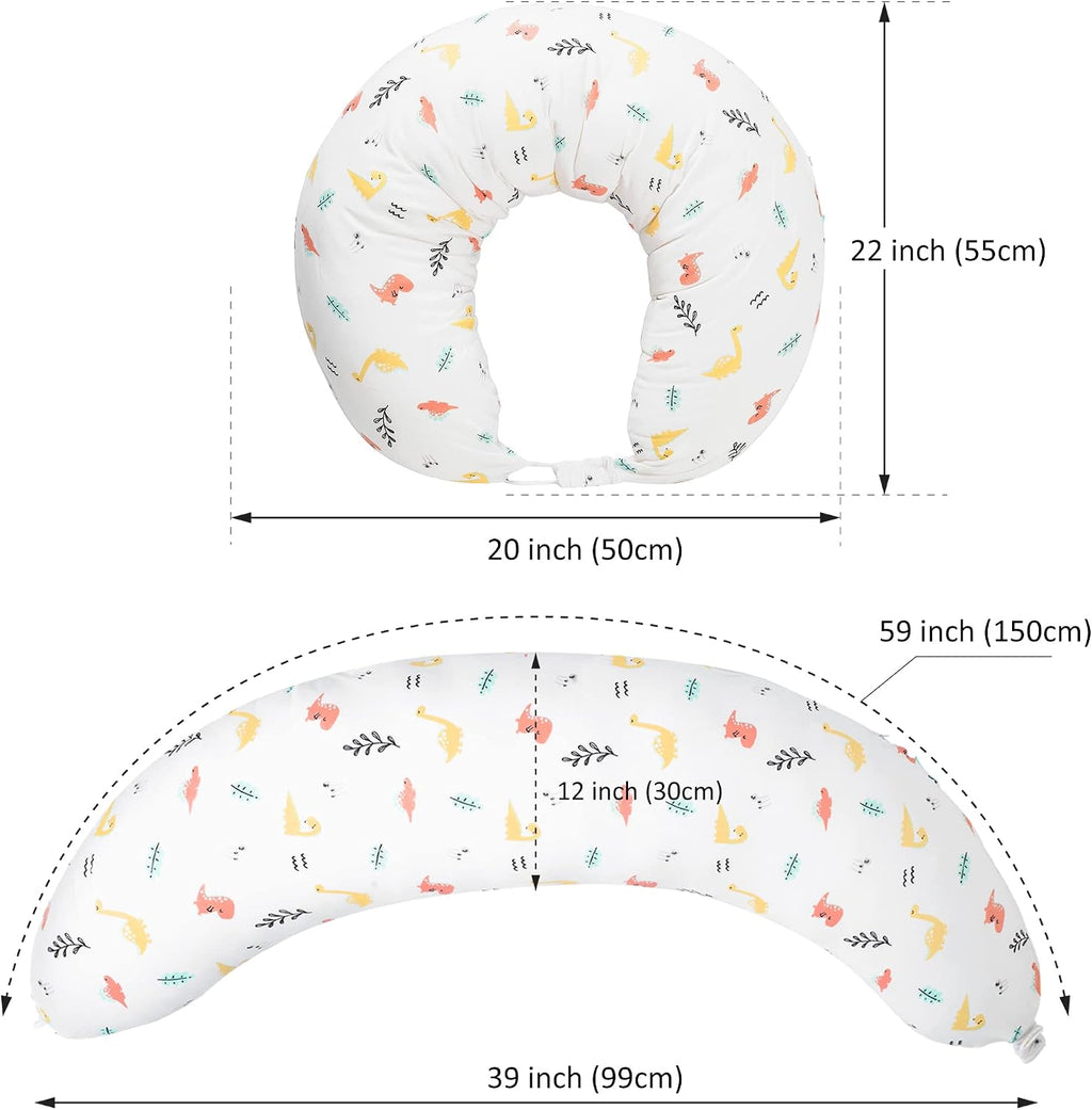 BYRIVER C Shaped Pregnancy Pillow with Cover, Knee Pillow for Side Sleeper Knees Legs HIPS Pain, Leg Pillow Elevation for Lower Back…