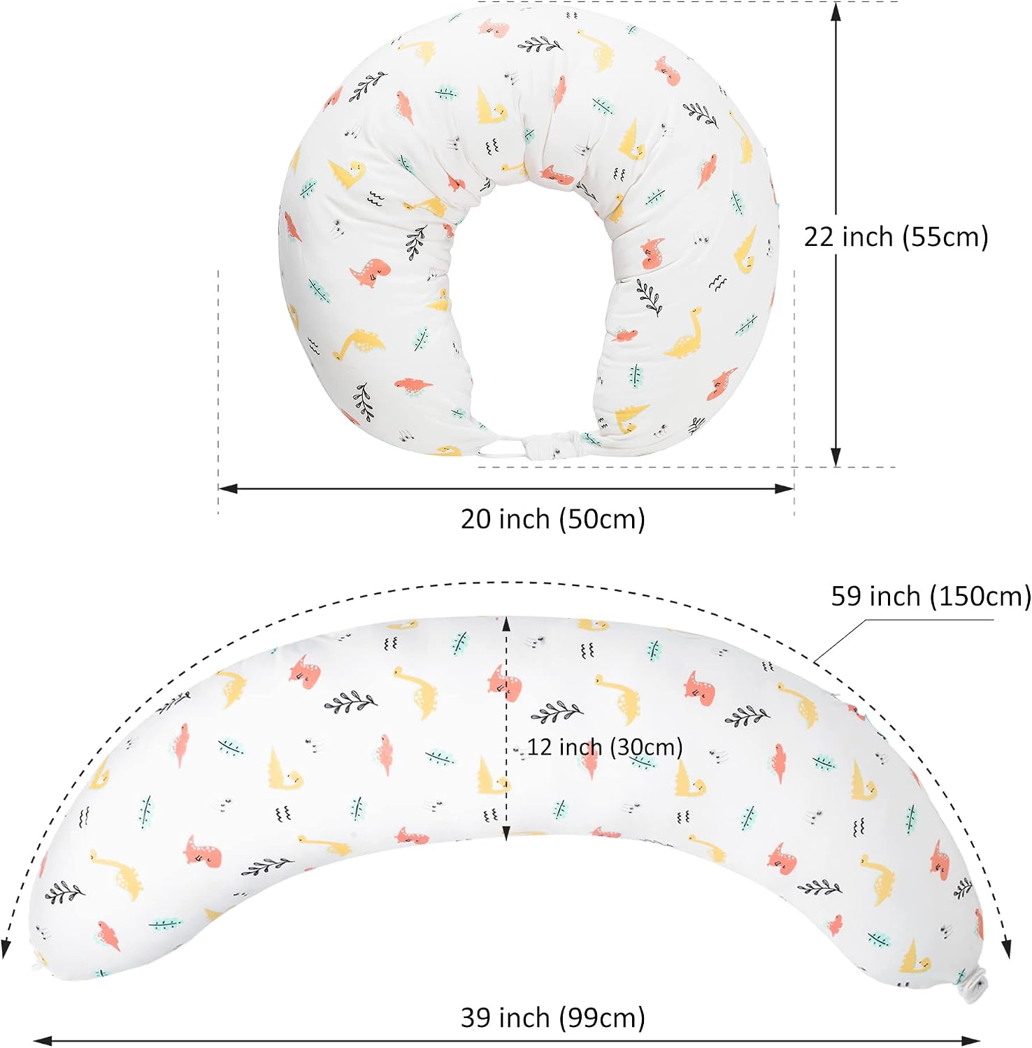 BYRIVER C Shaped Pregnancy Pillow with Cover, Knee Pillow for Side Sleeper Knees Legs HIPS Pain, Leg Pillow Elevation for Lower Back…