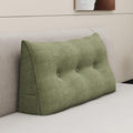 Headboard Wedge Pillows for Sitting Up in Bed Rest Adult, Triangular Upholstered Stuffed Reading Pillow for Sofa Couch Back Cushions…