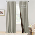 Nicetown Sand Chenille Velvet Curtains 90 inches Long, Privacy Luxury Rod Pocket Back Tab Thermal Insulated Room Darkening Window Drapes fo…