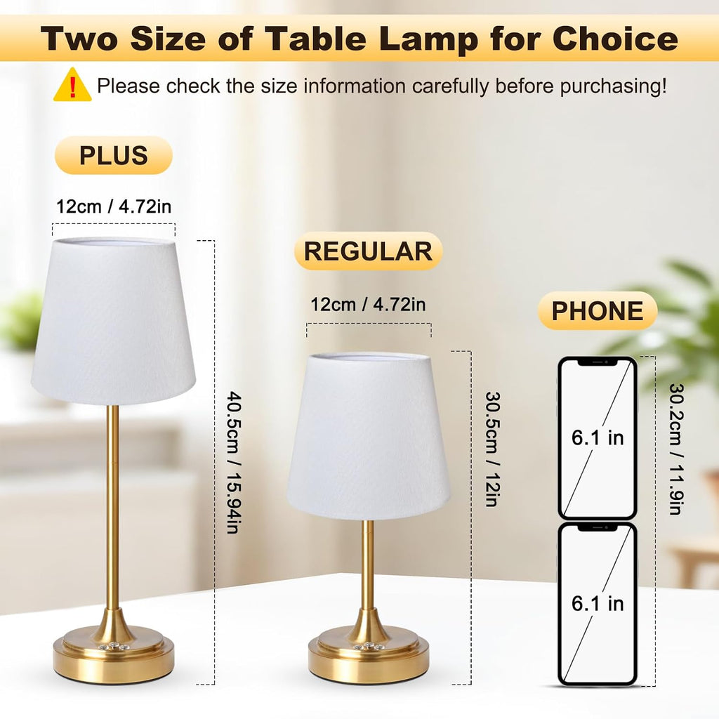 Wowag Cordless Table Lamp Rechargeable,5000mAh Battery Operated Desk Lamp,3 Colors & 7 RGB Stepless Dimmable, Touch Control Ambient Light…