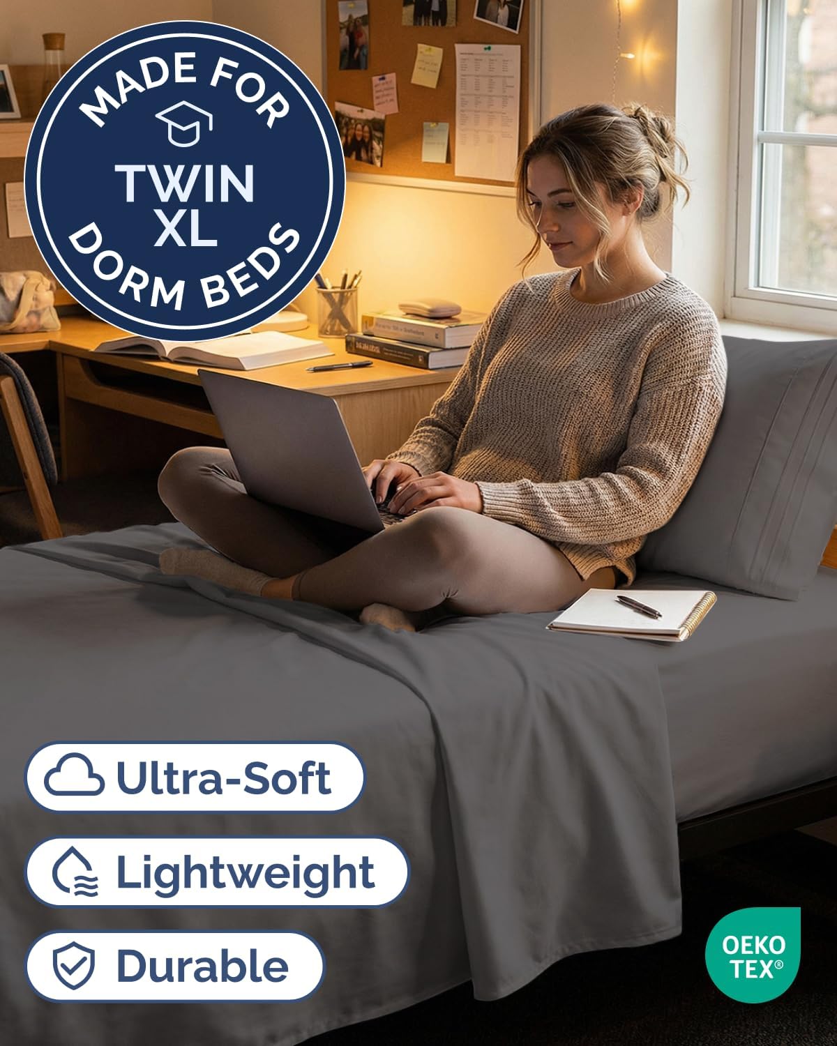 Twin XL Size 3 Piece Sheet Set - Comfy Breathable & Cooling Sheets - Hotel Luxury Bed Sheets for Women & Men - Deep Pockets, Easy-Fit…