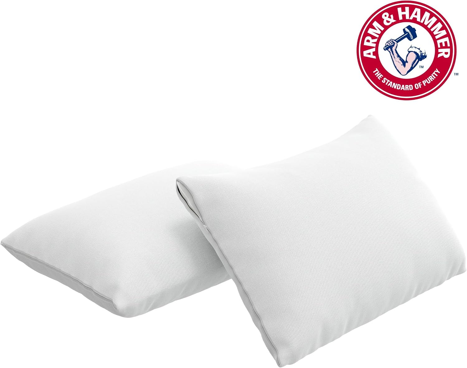 Arm & Hammer Eco Performance Zippered Pillow Protector with Tencel, 2-Pack, Standard/Queen