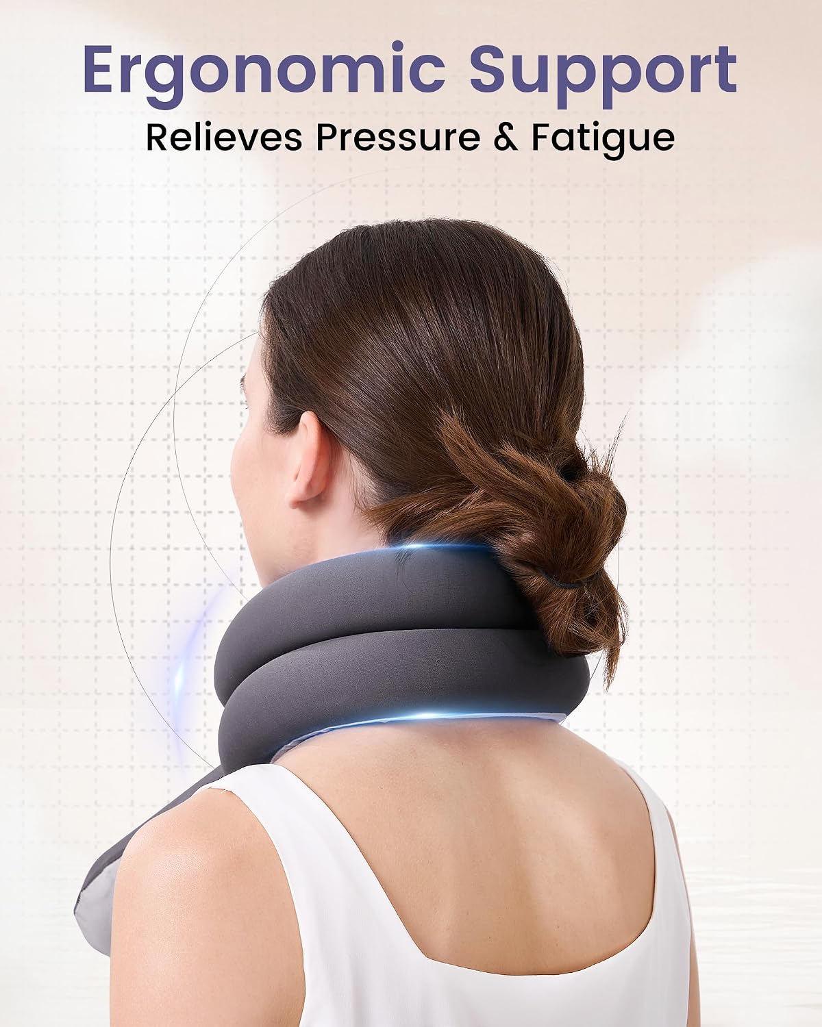 KPNEOL Travel Pillow, Neck Pillow – Ergonomic Memory Foam Pillow for Airplane, Adjustable & Ultra-Lightweight with Dual-Sided Fabric for…