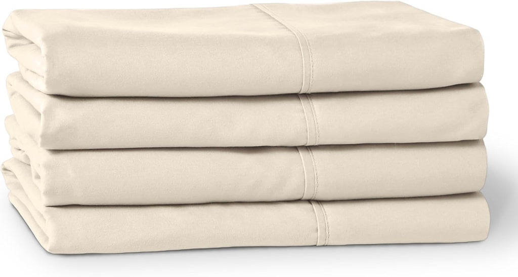 BareHome Bare Home Microfiber Bulk Pillow Cases - King Set of 4 - Cooling Pillowcases - Double Brushed - Sand Pillowcases 4 Pack - Easy Car…