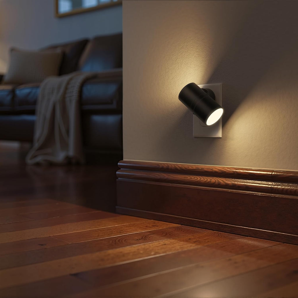 WelcometoBriigniteenjoyyourtimehere Briignite Night Lights Plug into Wall, 5CCT LED Night Light Plug in, Dusk to Dawn Sensor, 330° Swivel P…