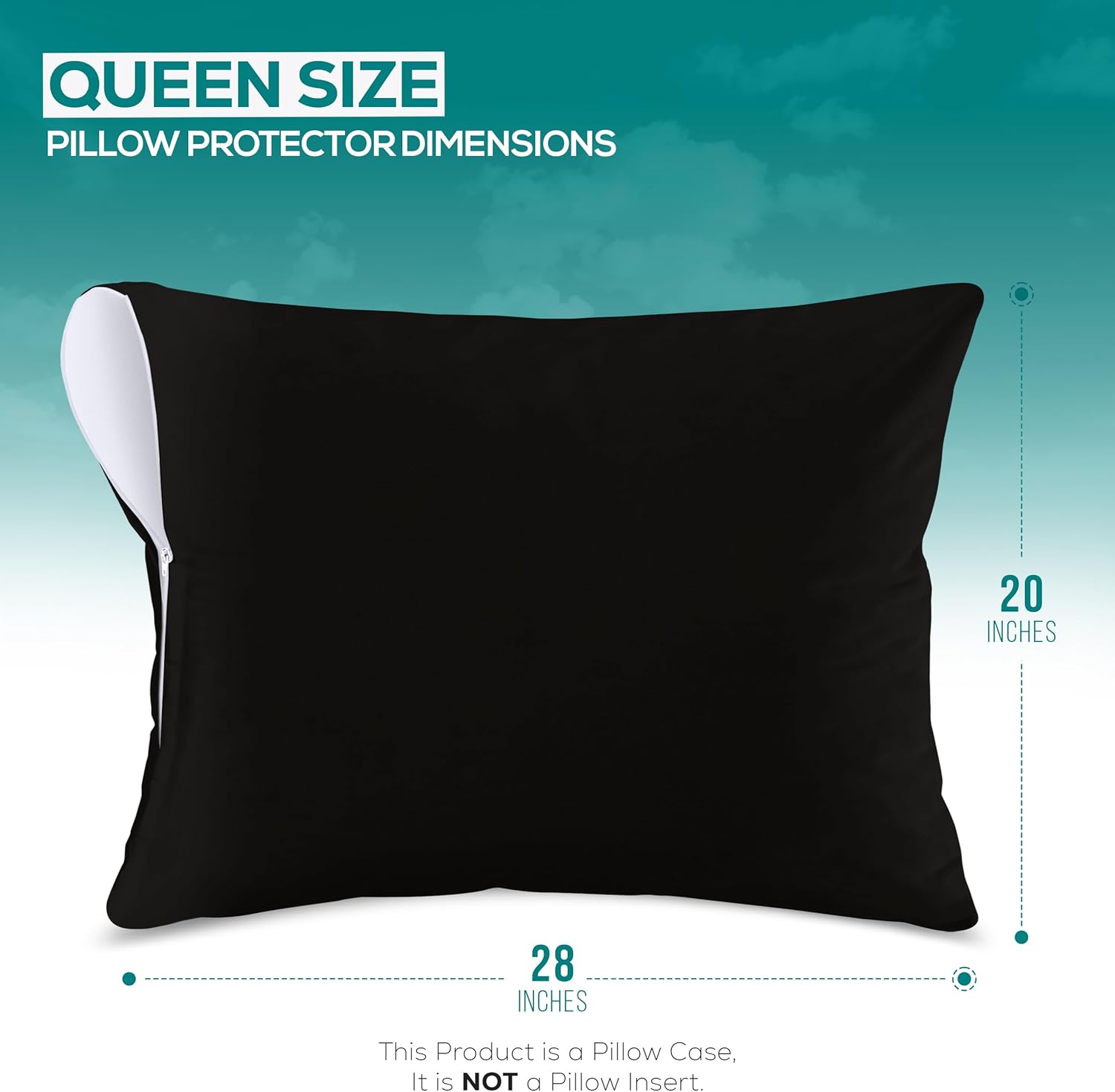 Utopiabedding Utopia Bedding 100% Waterproof Pillow Protectors with Zipper Queen Size (Set of 2), Bed Bug and Dust Mite Proof Zippered Pill…