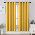 Cucraf Blackout Curtains 63 inch Length 2 Panels Set, Room Darkening Drapes for Living Room Bedroom, Thermal Insulated Light Blocking Gromm…