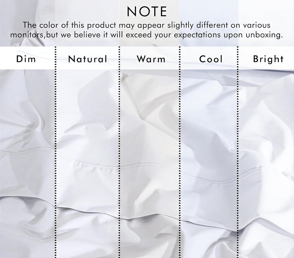 Zoyer 100% Cotton Sheets – California King Percale Bedding, Cooling & Breathable, Durable with a Crisp, Soft & Comfortable Feel, 14" Deep P…