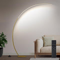 Dimmable LED Floor Lamp with 3 Color Temperatures, Ultra Bright 2000LM Gold Arc Floor Lamp, Modern Standing Tall Lamp with Remote Control…