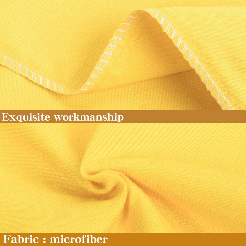 Ntbay Body Pillowcase - Brushed Microfiber 20x54 Pillowcase - Soft, Wrinkle-Free, Fade-Resistant, Stain-Resistant, Yellow Body Pillow Cover…