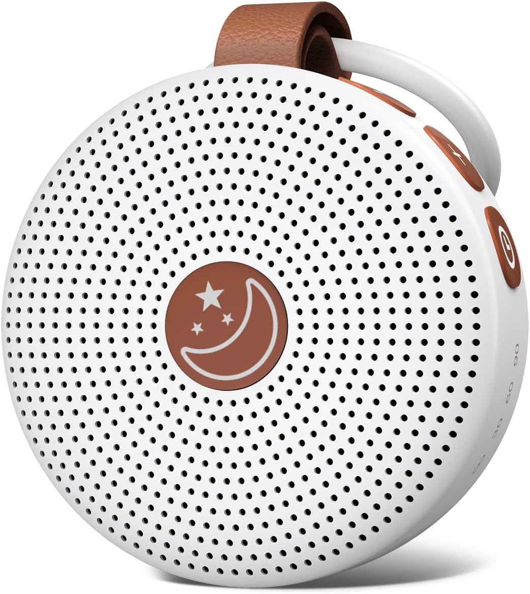 Sound Machine Mini Portable Baby White Noise Machine with 30 Soothing Sounds for Kids Adults Auto-Off Timer 32 Volume Levels Rechargeable…