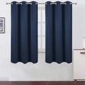 Lemomo Navy Blue Blackout Curtains 40 x 63 Inch Length/Set of 2 Curtain Panels/Thermal Insulated Room Darkening Blackout Curtains for Bedro…