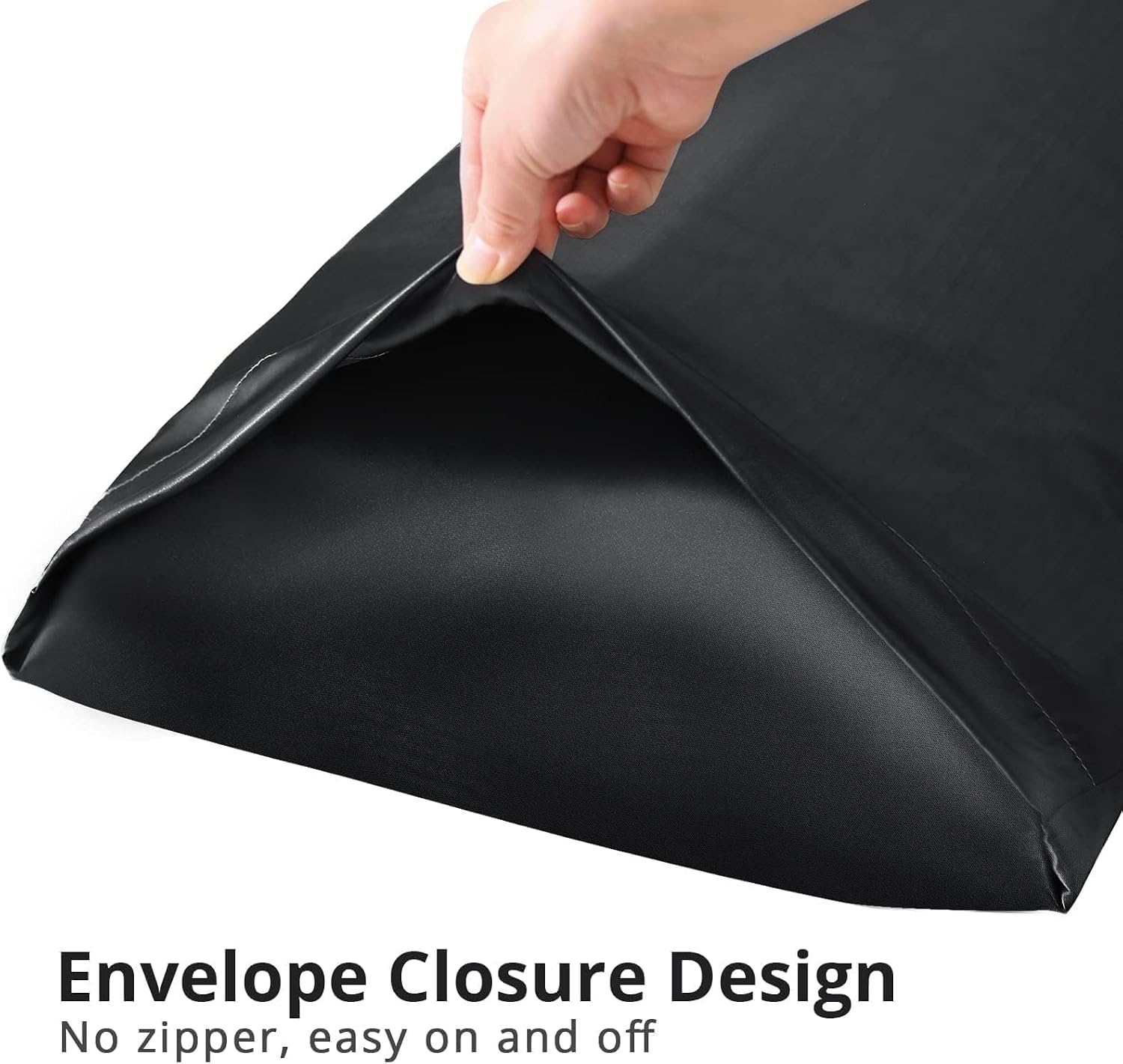 Huxmeyson Body Pillow with Satin Pillowcase, Body Pillow for Adults, Removable Cover, Black (20"x54") Black