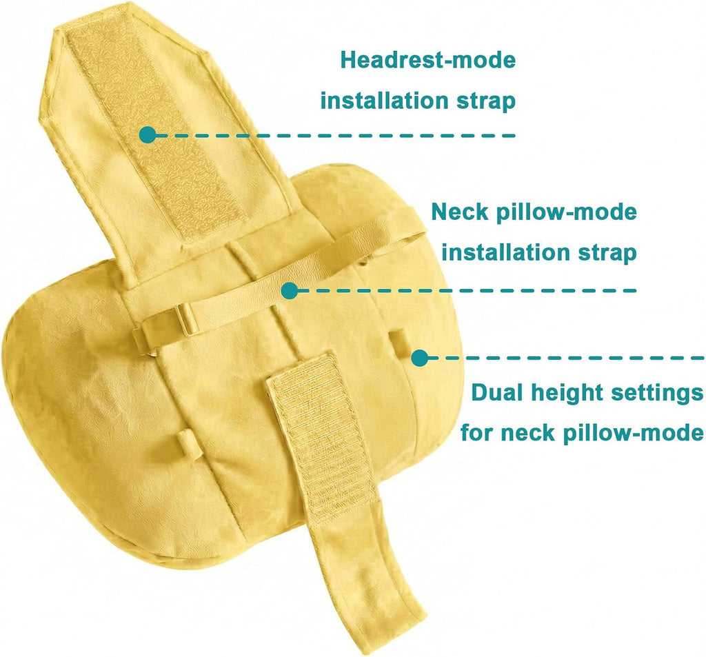 WELBRIT 2PCS Car Pillow for Car Neck Pillow for Driving Seat Neck Support Soft Cushion Back Support Head-Rests for Vehicle Sleeping…