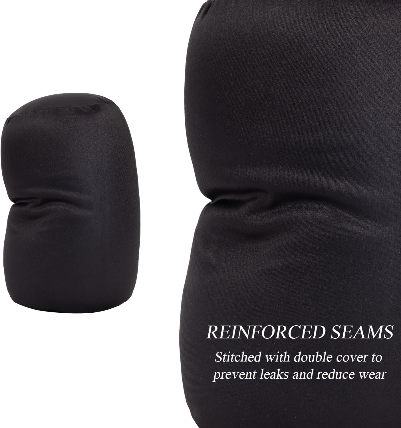 2Pcs Microbead Bolster Tube Neck Bed Body Pillows, 12 x 7 inches Squish Bean Bag Microbead Pillow for Sleeping Home Travel Neck Lumbar…