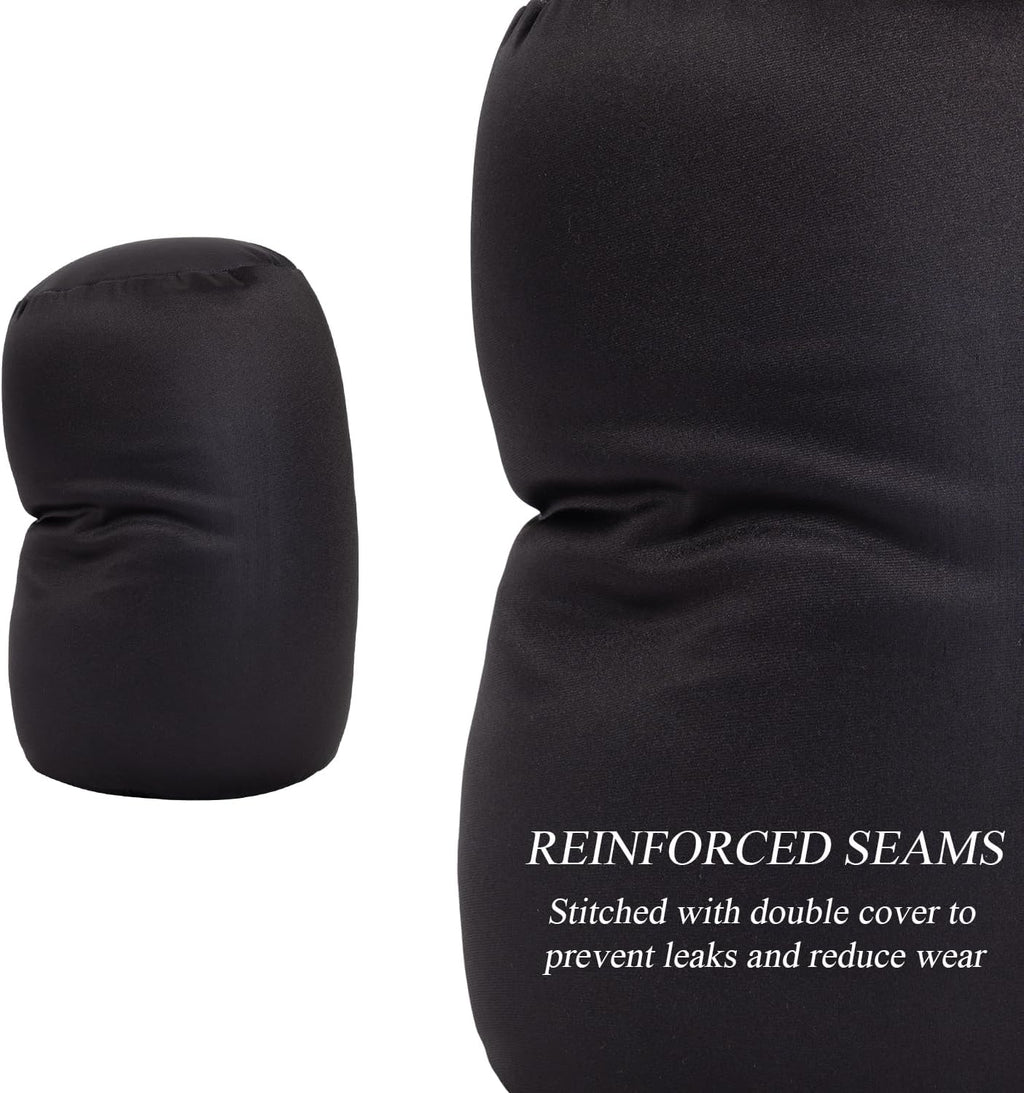 2Pcs Microbead Bolster Tube Neck Bed Body Pillows, 12 x 7 inches Squish Bean Bag Microbead Pillow for Sleeping Home Travel Neck Lumbar…