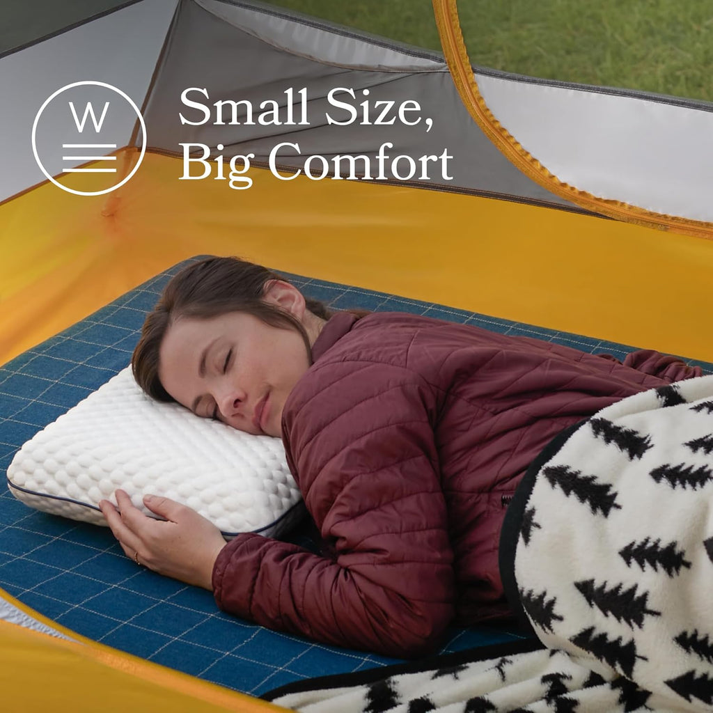 Weekender Gel Memory Foam Camping Pillow - Travel Essentials & Must Haves - Camping Gear & Accessories - Contouring Neck Support - Small…