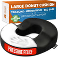 5Starsunited 5 STARS UNITED Donut Pillow Hemorrhoid Tailbone Cushion – Large Floor Cushion for – Coccyx, Prostate, Sciatica, Pelvic Floor,…