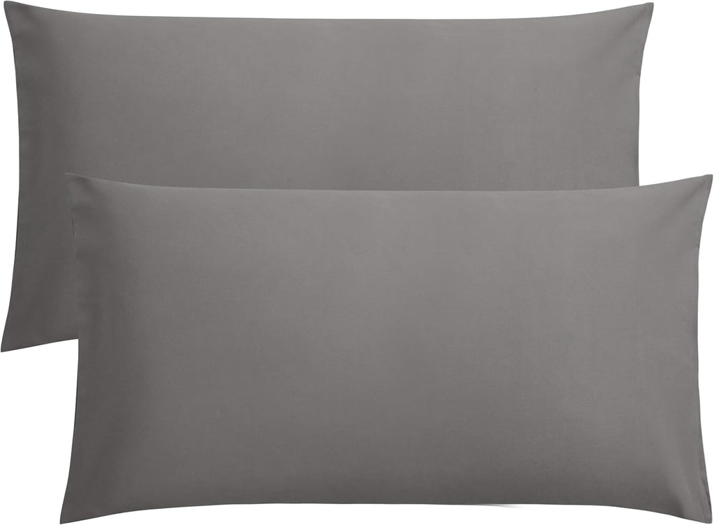 FLXXIE King Pillow Cases Set of 2, Soft Microfiber Pillow Covers with Envelope Closure, Wrinkle, Fade and Stain Resistant Pillowcases…