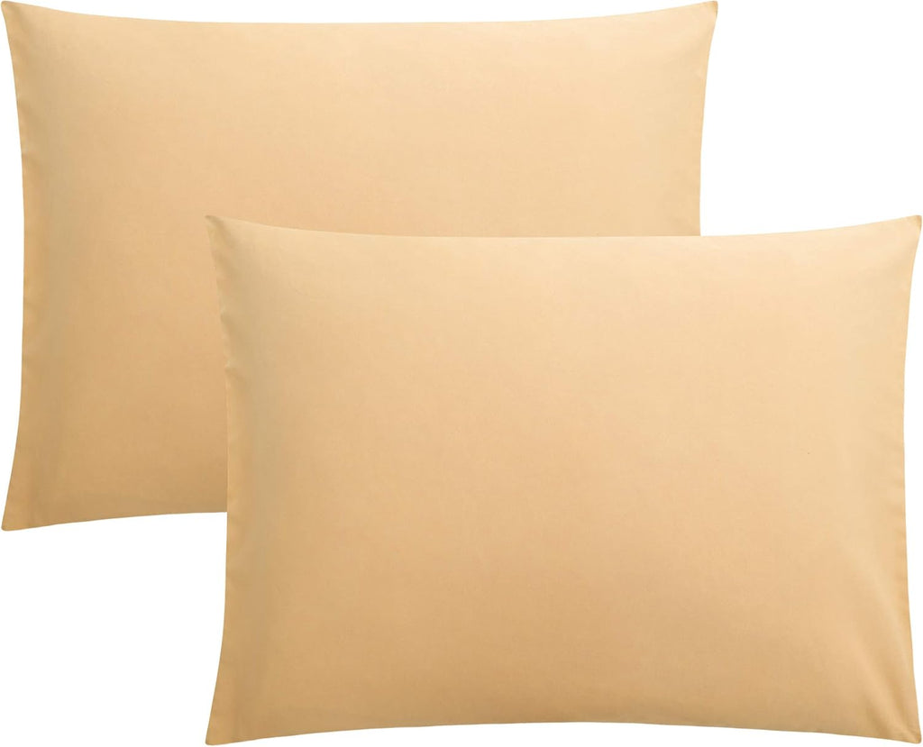 FLXXIE Pillow Cases Standard Size, Soft Microfiber Pillow Covers with Envelope Closure, Wrinkle, Stain Resistant Pillowcases, 2 Piece…