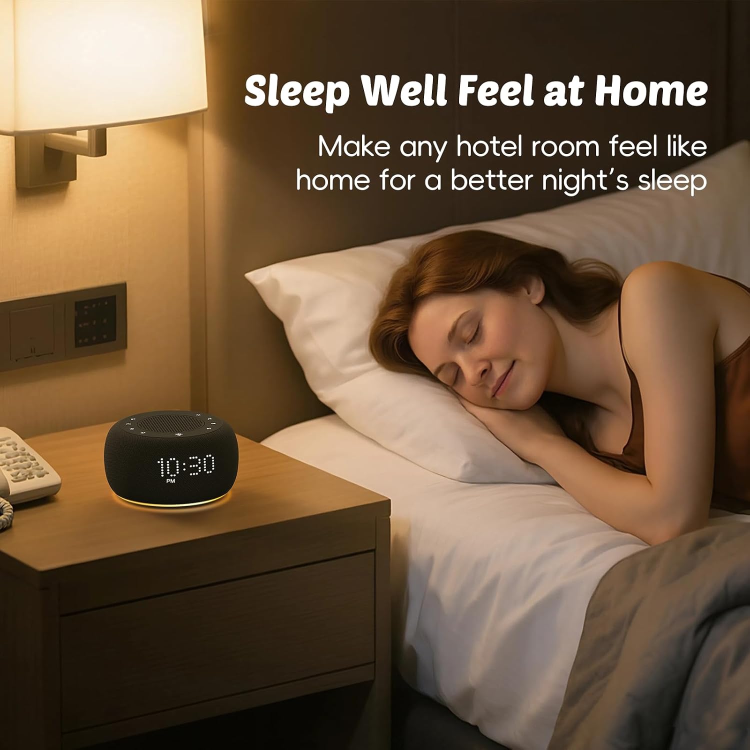 Buffbee Pro 2nd Gen – Upgraded Rechargeable Battery | 3-in-1 White Noise Machine for Sleep, Alarm Clock & Bluetooth Speaker, 25 Sleep…