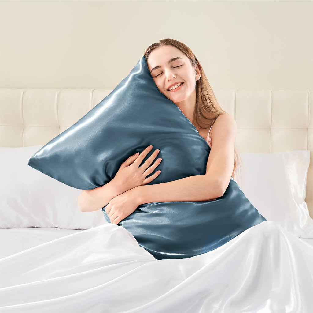Bedelite Satin Body Pillow Cover, Super Soft and Cooling Body Pillow Pillowcase for Hair and Skin, Breathable Silky Full Long Pillowcase Co…