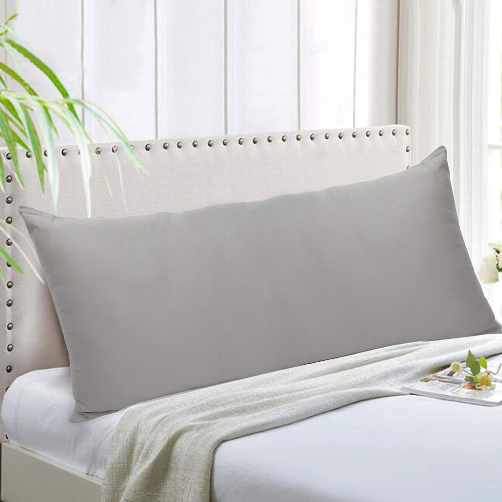 Cottoncraft COTTON CRAFT Set of 2 Pillow Protectors - 220 Thread Count Pure Combed Cotton Sateen Weave Body Pillow Cover with Zipper - 21 x…