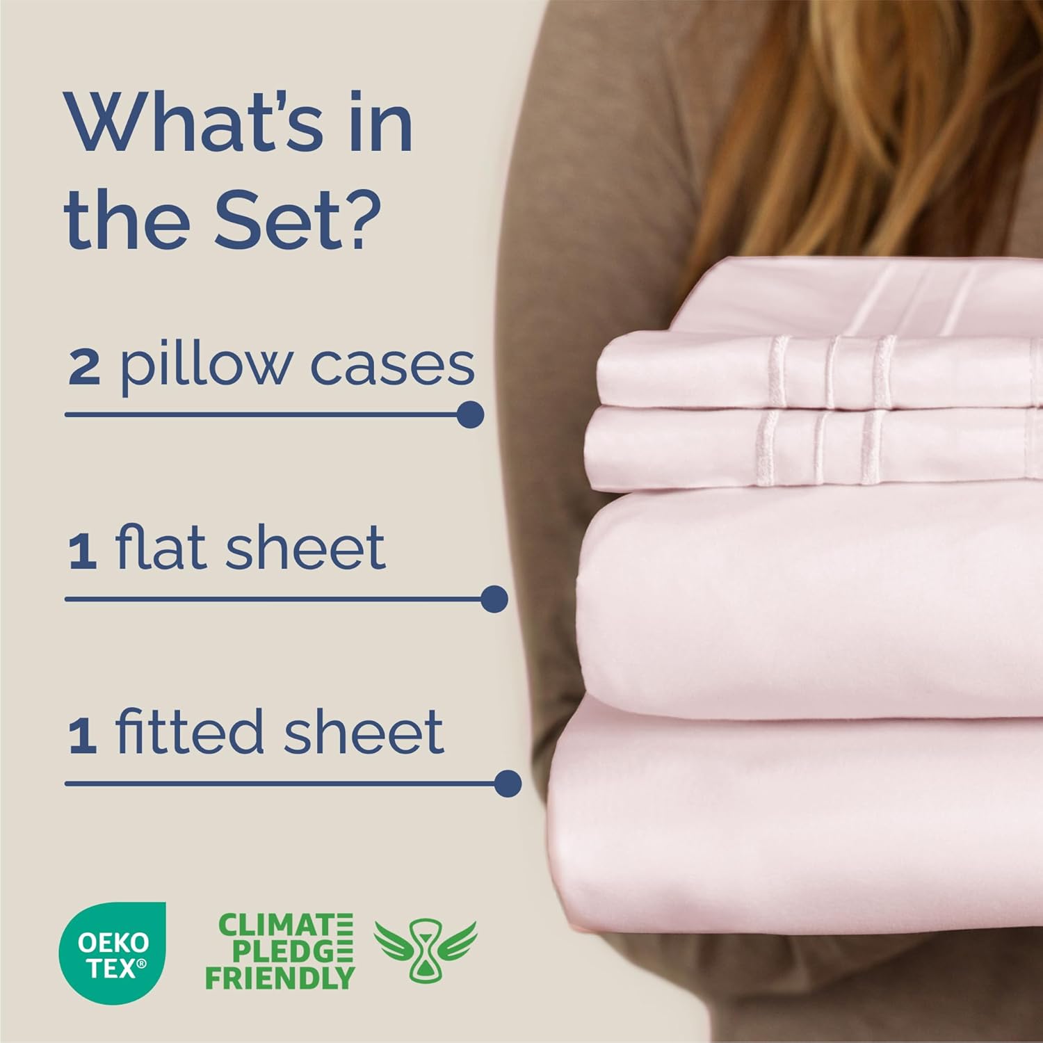 Queen Size 4 Piece Sheet Set - Comfy Breathable & Cooling Sheets - Hotel Luxury Bed Sheets for Women & Men - Deep Pockets, Easy-Fit, Soft…