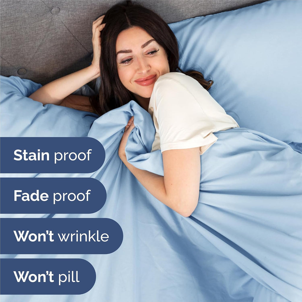 Split King Size 5 Piece Sheet Set - Comfy Breathable & Cooling Sheets - Hotel Luxury Bed Sheets for Women & Men - Deep Pockets, Easy-Fit…