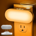 DORESshop Amber Night Light, Auto On/Off, 0-100 LM Adjustable Brightness, Dimmable Plug Into Wall Light Sensor Night Light for Kids Room…