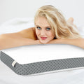 Royaltherapy Royal relaxation Memory Foam Pillow, King Neck, for Neck and Shoulder Pain, Neck, Side Sleeper, Cervical Pillow bamboo White