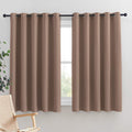 NICETOWN Blackout Window Curtains and Drapes for Kitchen, Window Treatment Thermal Insulated Solid Grommet Blackout Drapery Panels (Set…