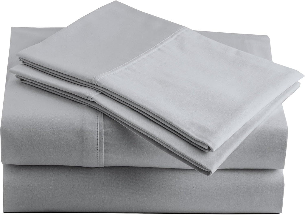 Perupima Peru Pima 415 Thread Count Percal Twin XL Sheet Set - 100% Peruvian Pima Cotton, 3 Piece (Flat, Fitted, 1 Pillowcase) - Cooling, C…
