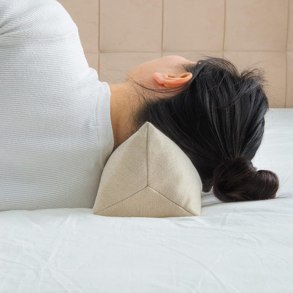 Gloryseason Buckwheat Neck Support Pillow Cervical Neck Cylinder Bolster Pillow, Buckwheat Hulls Adjustable Roll Pillow, Neck for Back and Si…