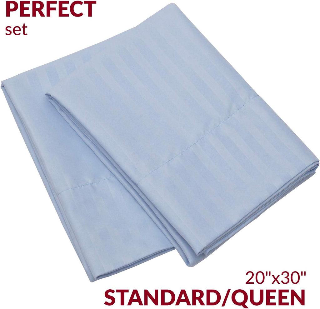 Mellanni Pillow Cases - Luxury, Extra Soft, Cooling Pillow Covers - 2 PC Iconic Collection Pillowcases - Envelope Closure (Standard/Queen 2…