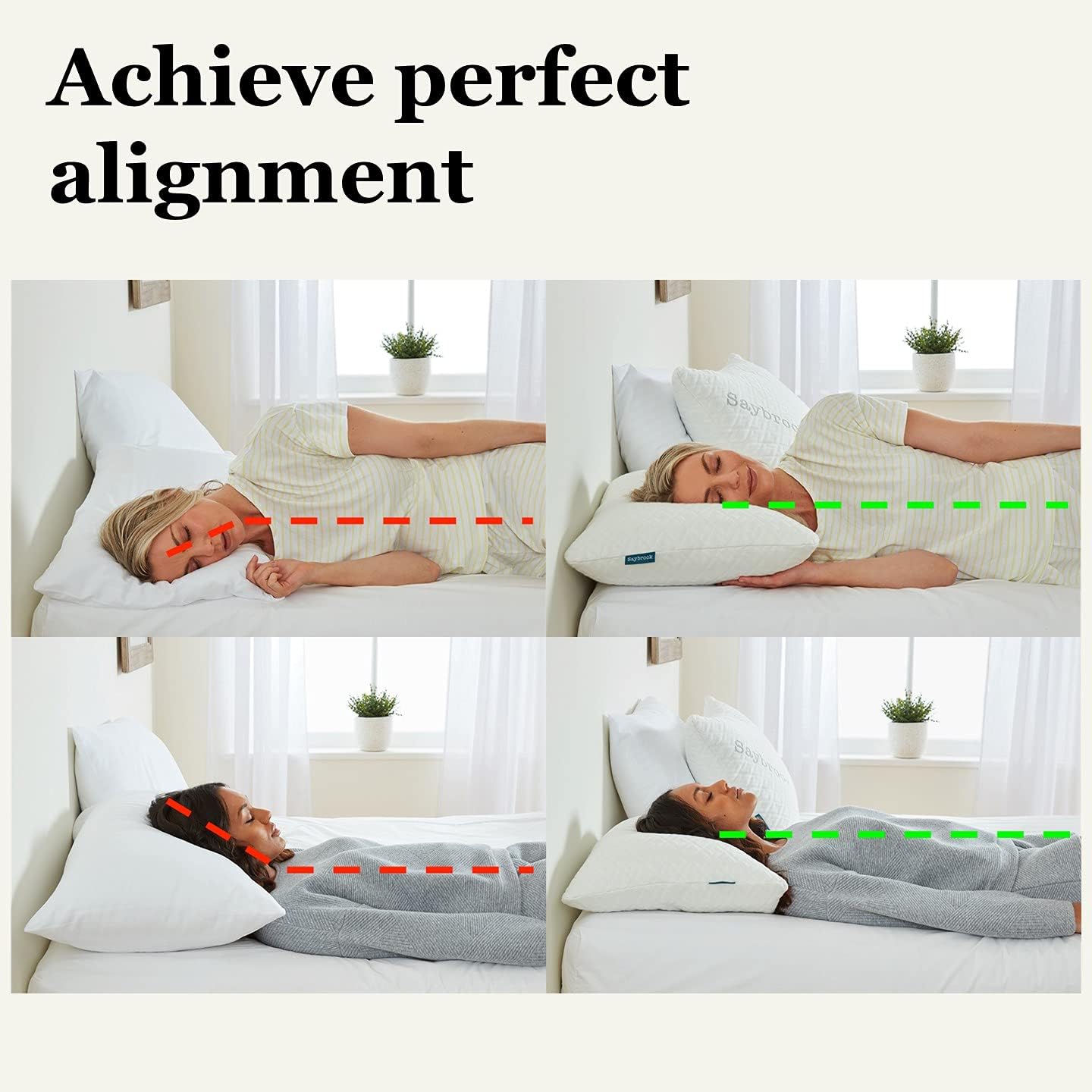 Saybrook Adjustable Pillow White